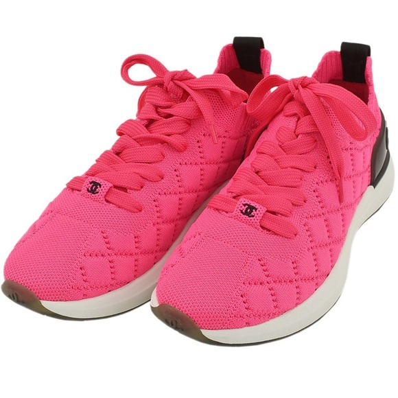 Shoes - pink chanel trainers